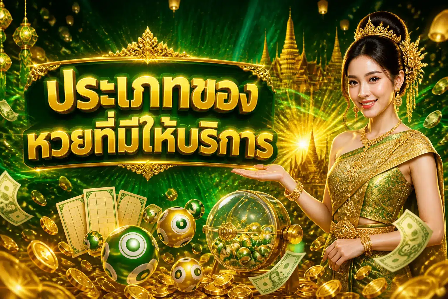ภาพประกอบหัวข้อ ประเภทของหวยที่มีให้บริการ