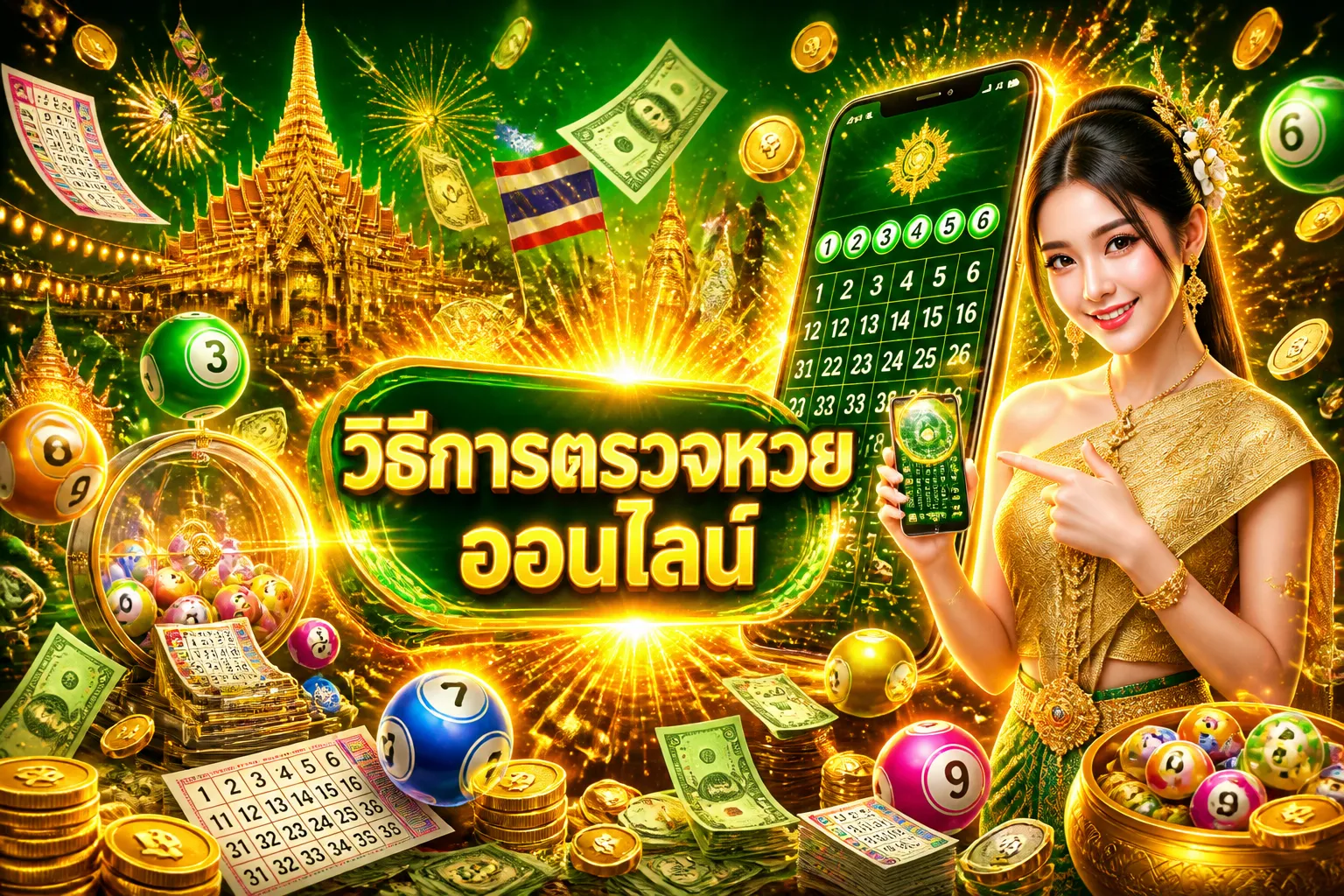 ภาพประกอบหัวข้อ วิธีการตรวจหวยออนไลน์