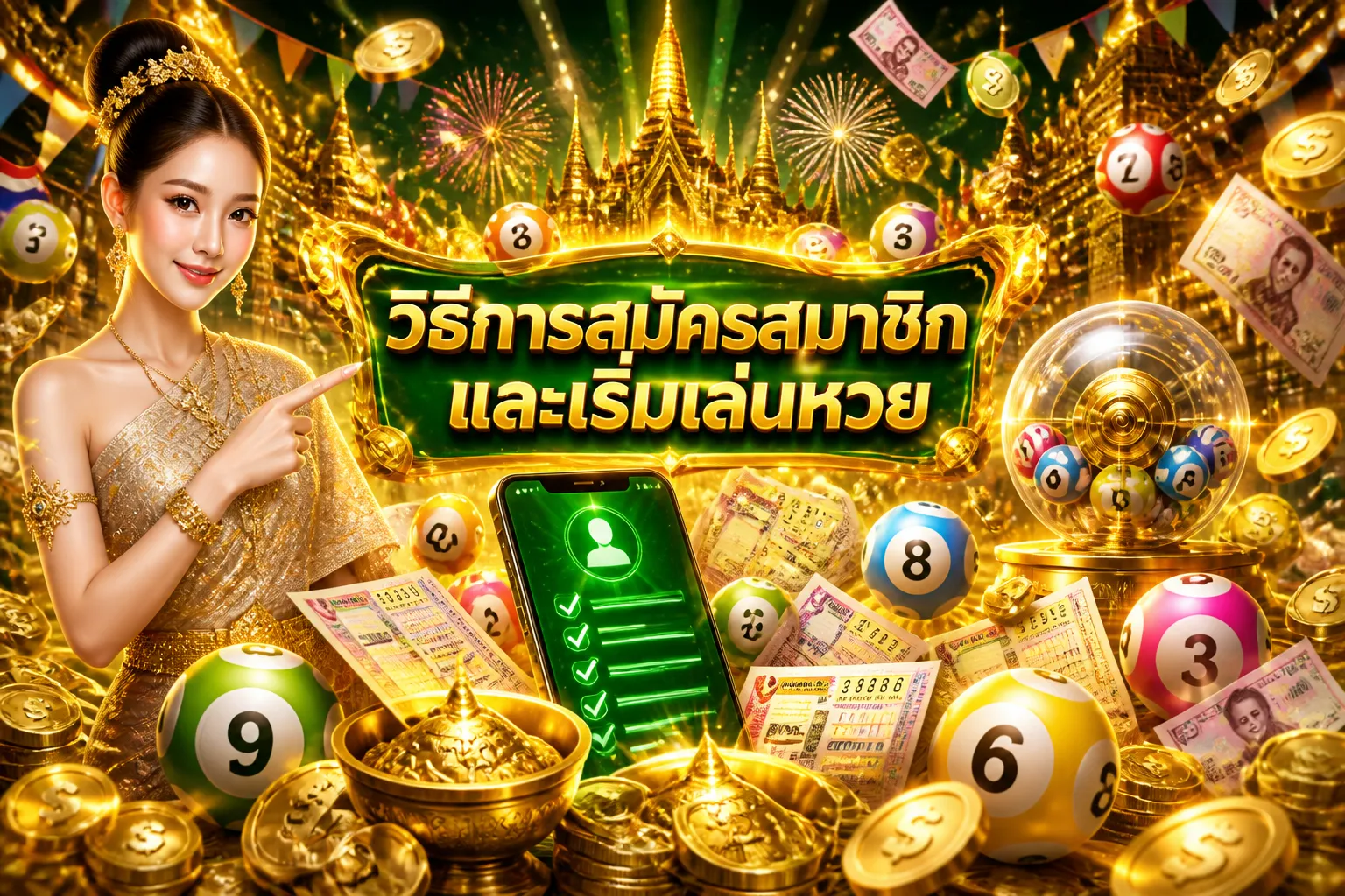 ภาพประกอบหัวข้อ วิธีการสมัครสมาชิกและเริ่มเล่นหวย