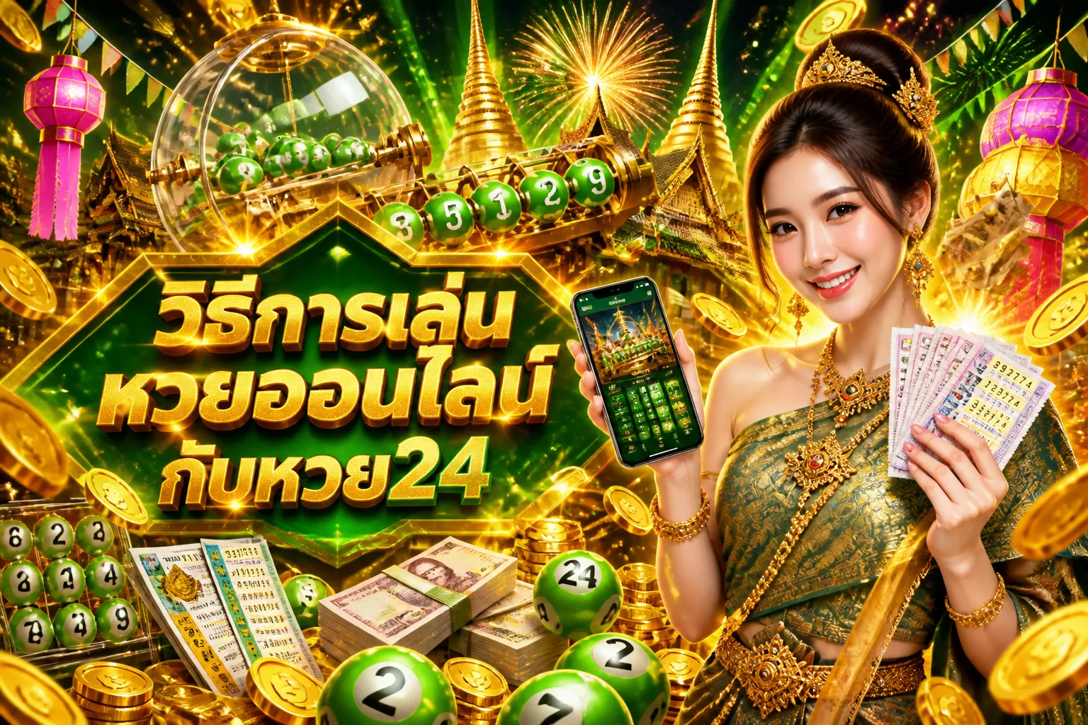ภาพประกอบหัวข้อ วิธีการเล่นหวยออนไลน์กับหวย24