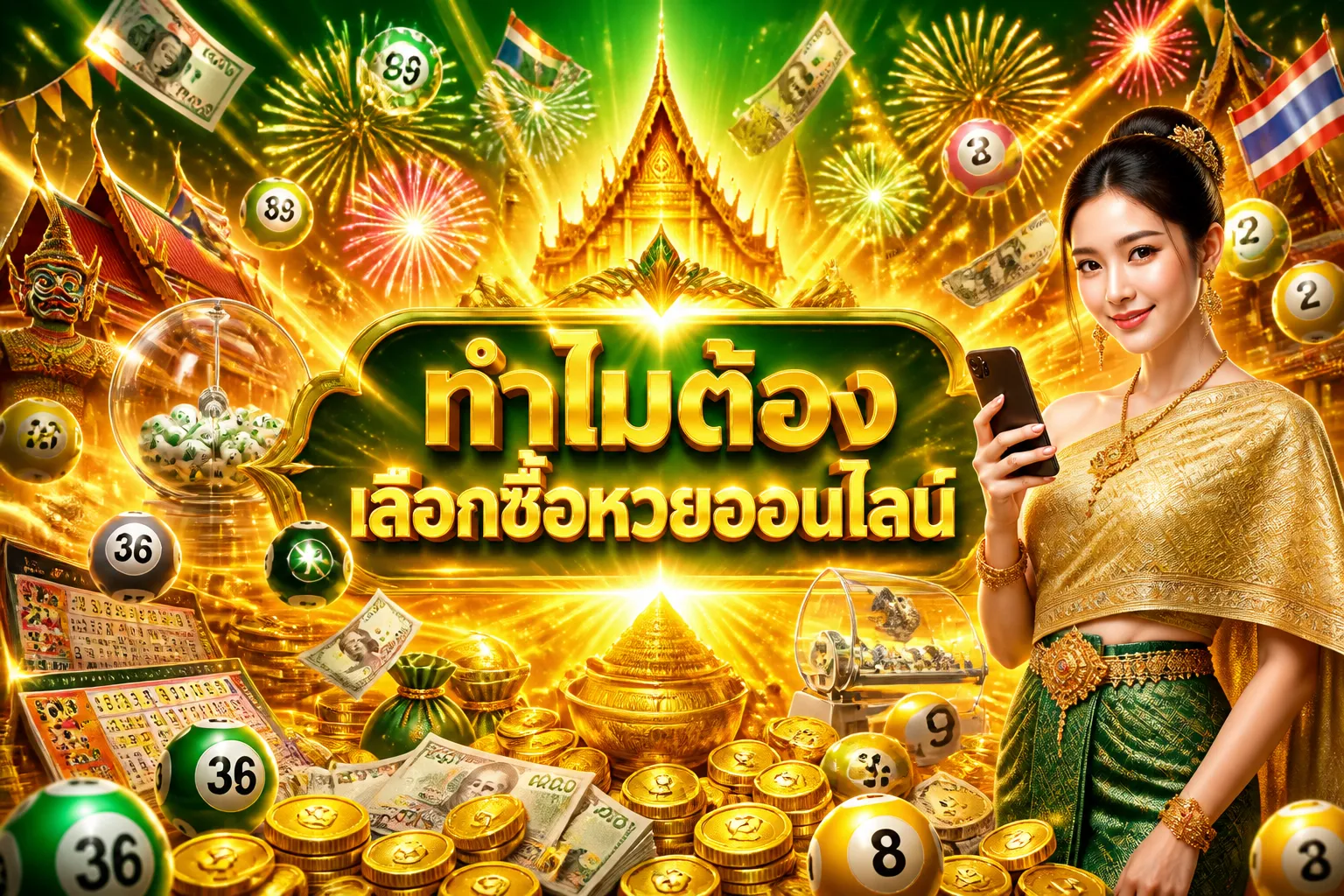 ภาพประกอบหัวข้อ ทำไมต้องเลือกซื้อหวยออนไลน์